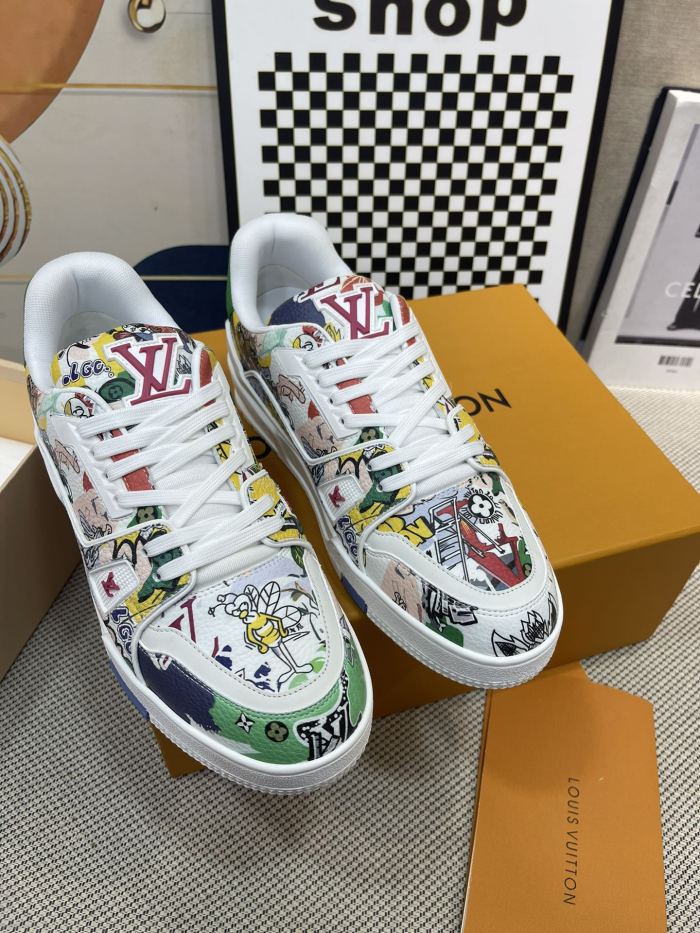 Men Women L*ouis V*uitton Top Sneaker  Free shipping