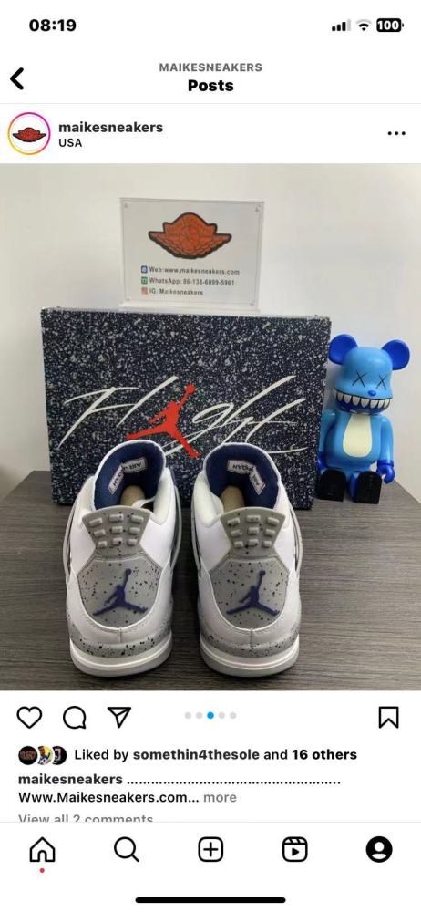 Annareps Great quality Air Jordan4 sneaker