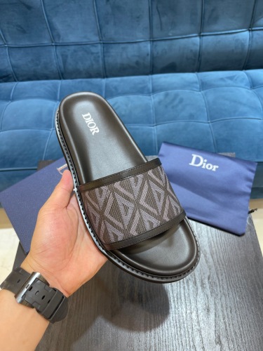 Free shipping Annareps Men D*ior Top Quality slippers