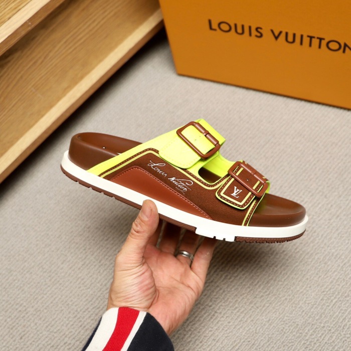Men L*ouis V*uitton Top Slippers (Annareps)