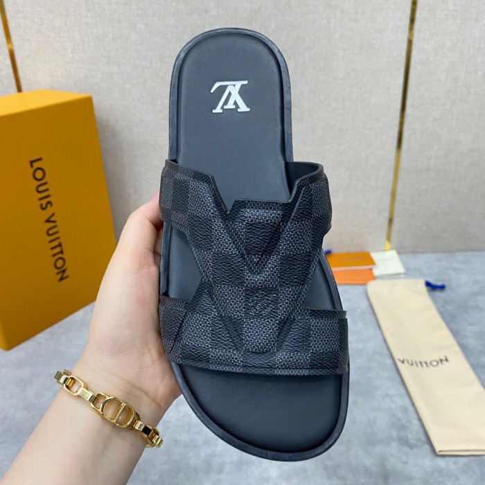 Men L*ouis V*uitton Top Slippers (Annareps)
