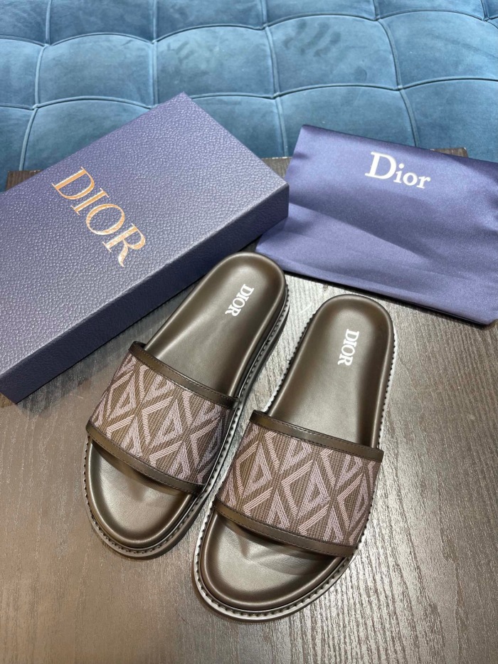 Free shipping Annareps Men D*ior Top Quality slippers