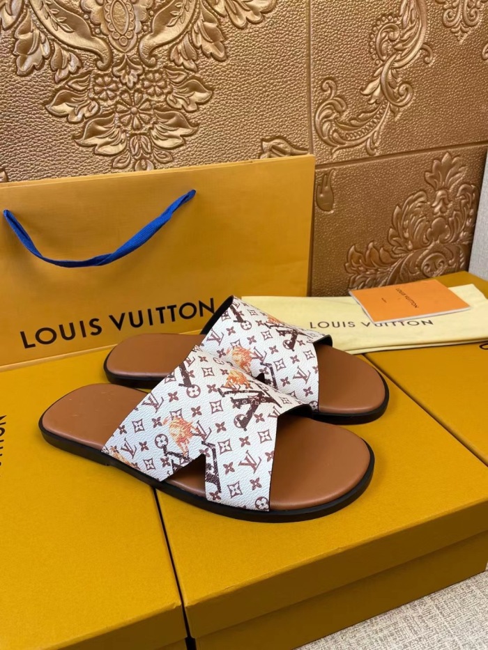 Men L*ouis V*uitton Top Slippers (Annareps)