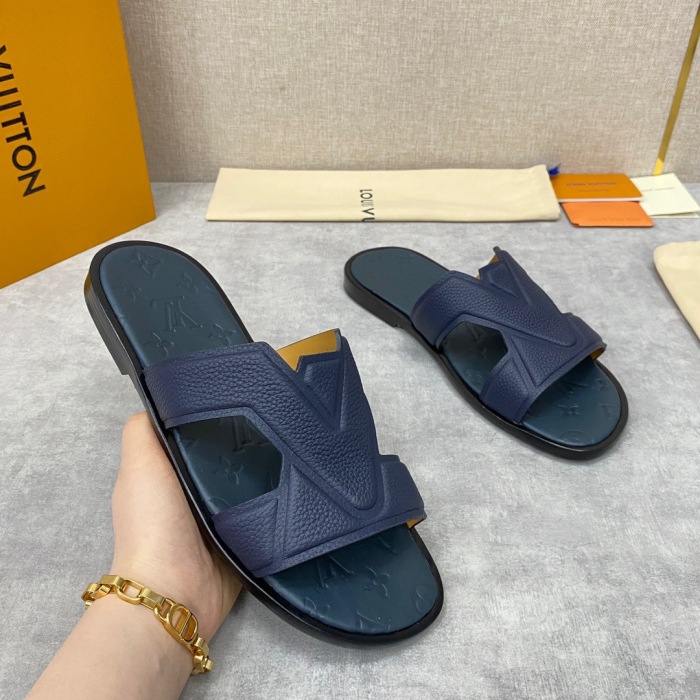 Men L*ouis V*uitton Top Slippers (Annareps)