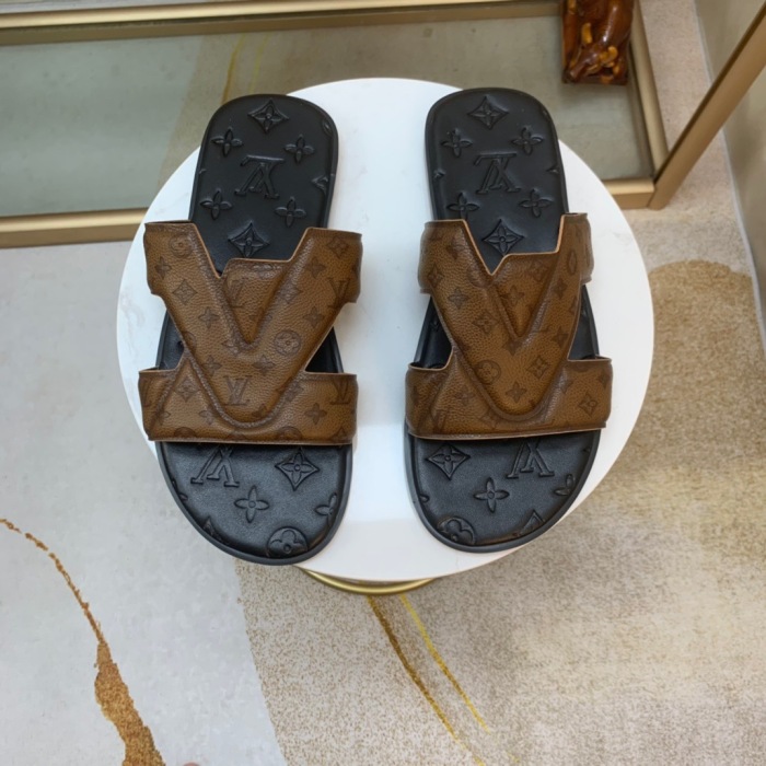 Men L*ouis V*uitton Top Slippers (Annareps)