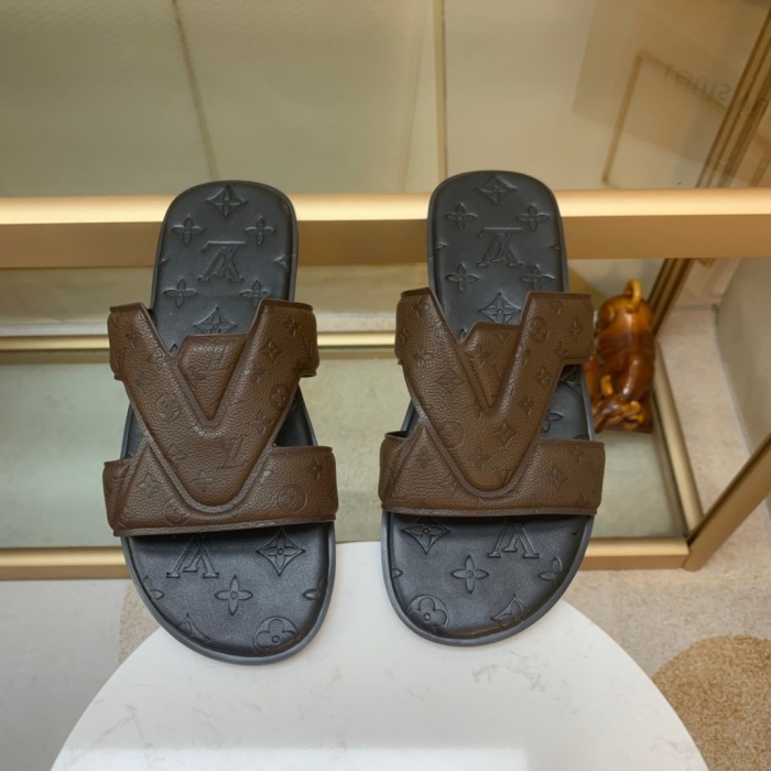 Men L*ouis V*uitton Top Slippers (Annareps)
