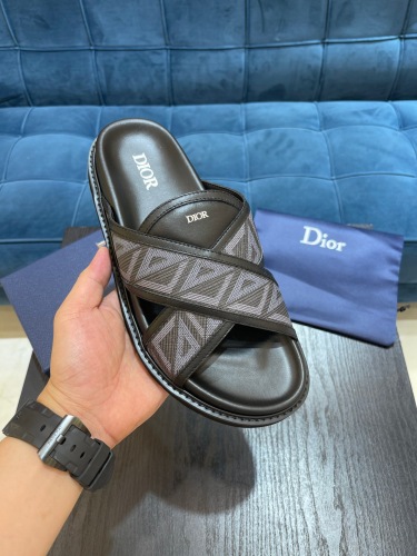 Free shipping Annareps Men D*ior Top Quality slippers