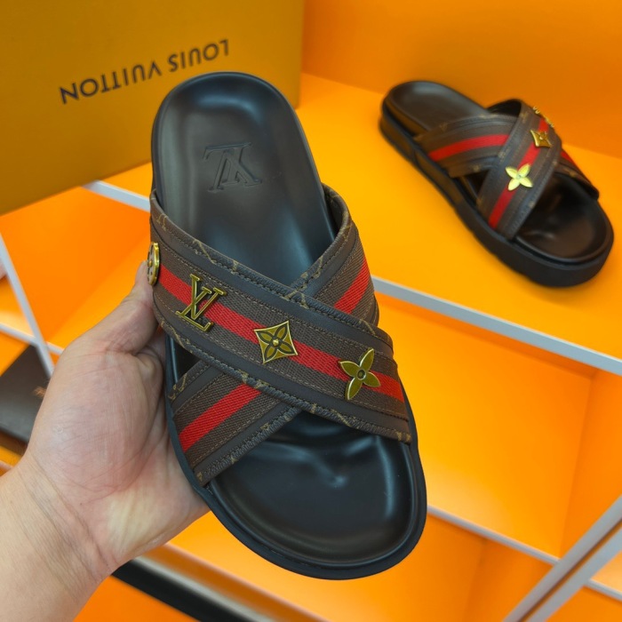 Men L*ouis V*uitton Top Slippers (Annareps)