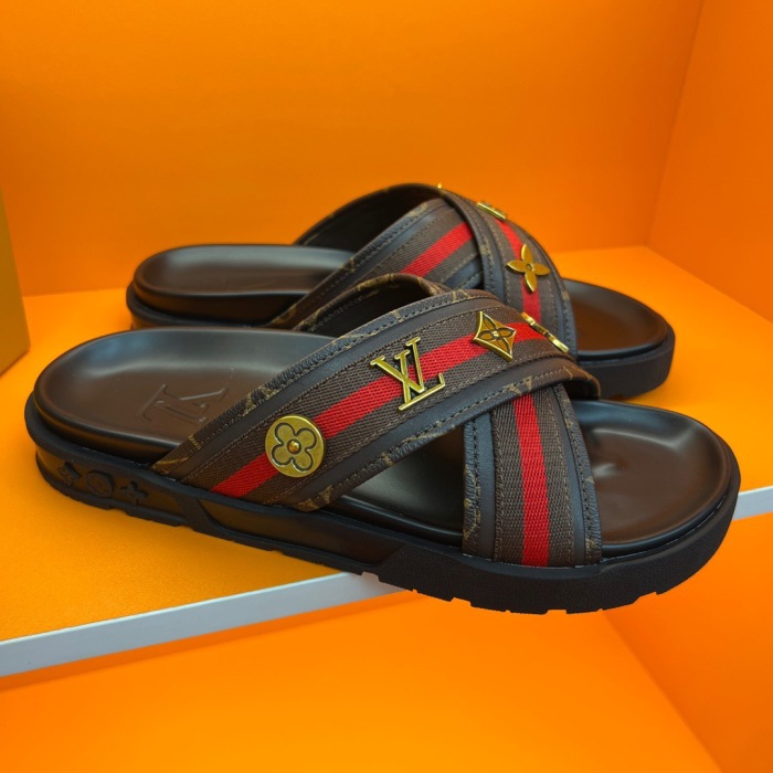 Men L*ouis V*uitton Top Slippers (Annareps)