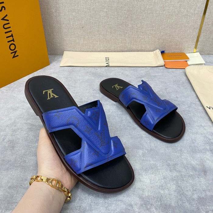 Men L*ouis V*uitton Top Slippers (Annareps)