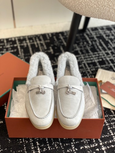 Women L*oro P*iana Top Loafer （Annareps）