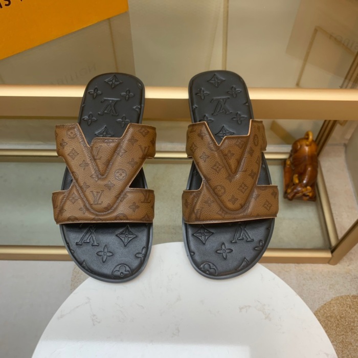 Men L*ouis V*uitton Top Slippers (Annareps)