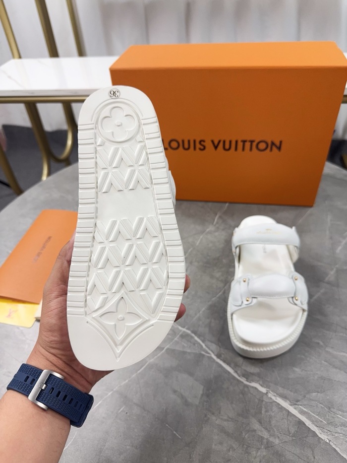 Free shipping annareps Women L*ouis V*uitton Top Sandals