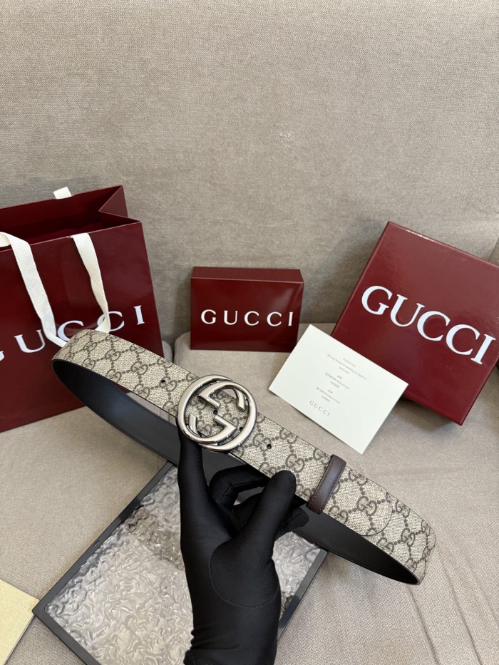 G*ucci Belts Top Quality 4cm