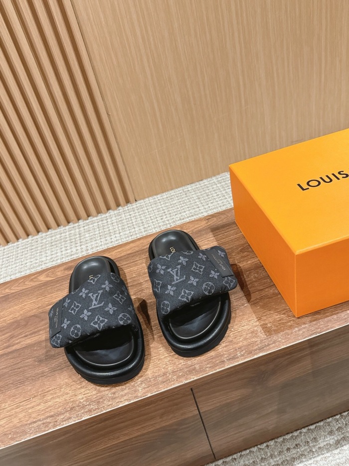 Women Men L*ouis V*uitton Slides Top Sneaker L*V Sandals