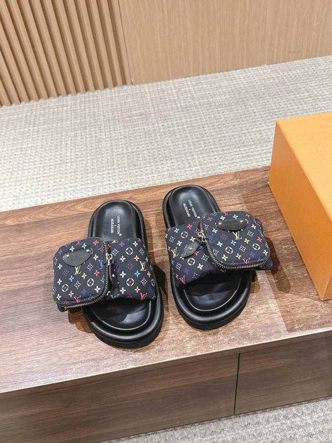Women Men L*ouis V*uitton Slides Top Sneaker L*V Sandals