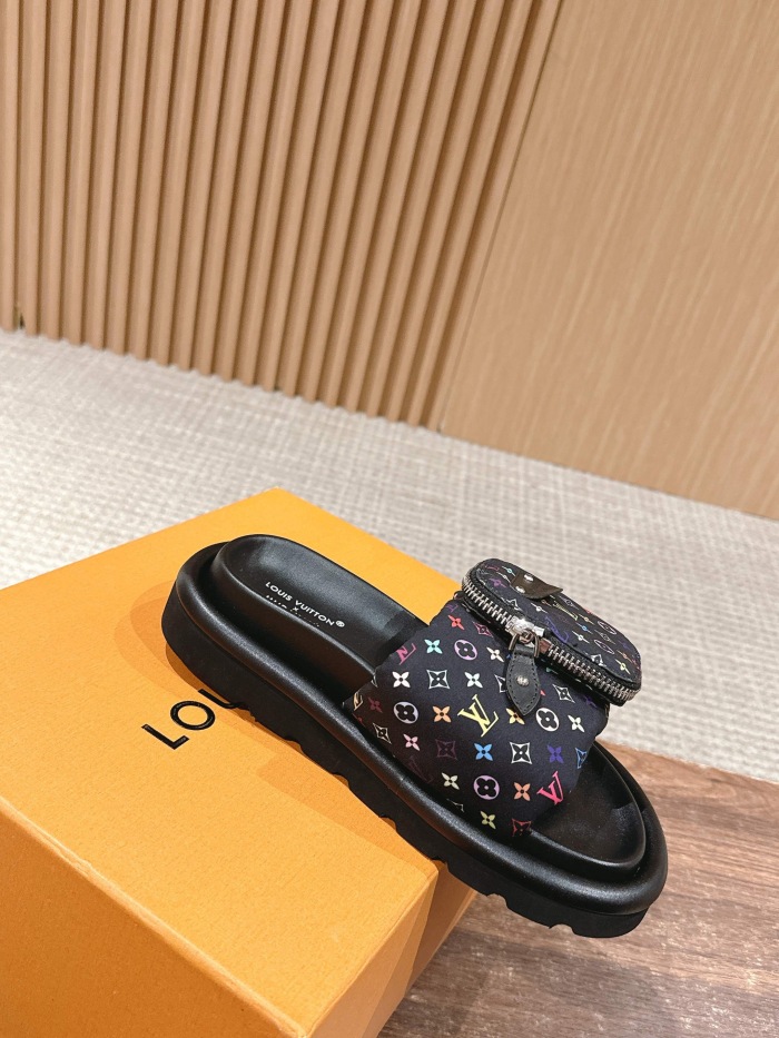 Women Men L*ouis V*uitton Slides Top Sneaker L*V Sandals