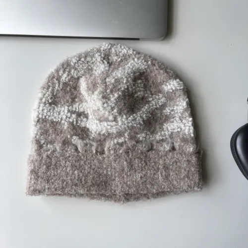 Destroyed Rim Jacquard Knit Wool Hat 5 colors