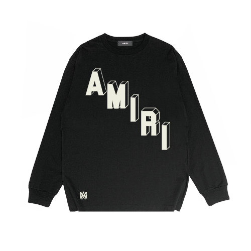 Amiri Stereo Alphanumeric Print Long Sleeve T-Shirt 25 colors