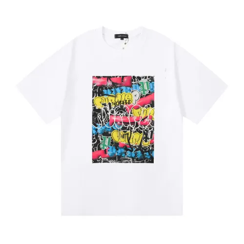 Exaggerated Airbrushed Letter Print tee 2 colors