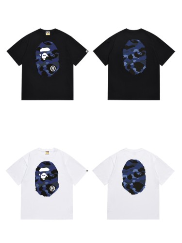 A Bathing Ape Reversible Camouflage Ape Big Head Tee 2 colors