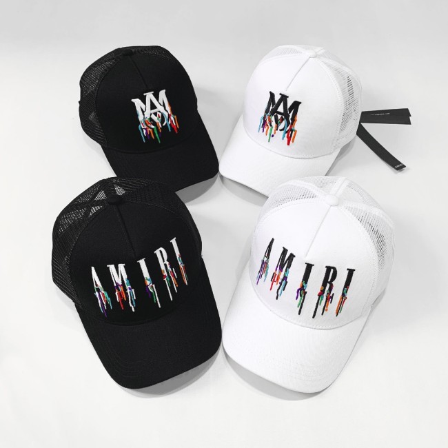 Amiri Striped mesh cap