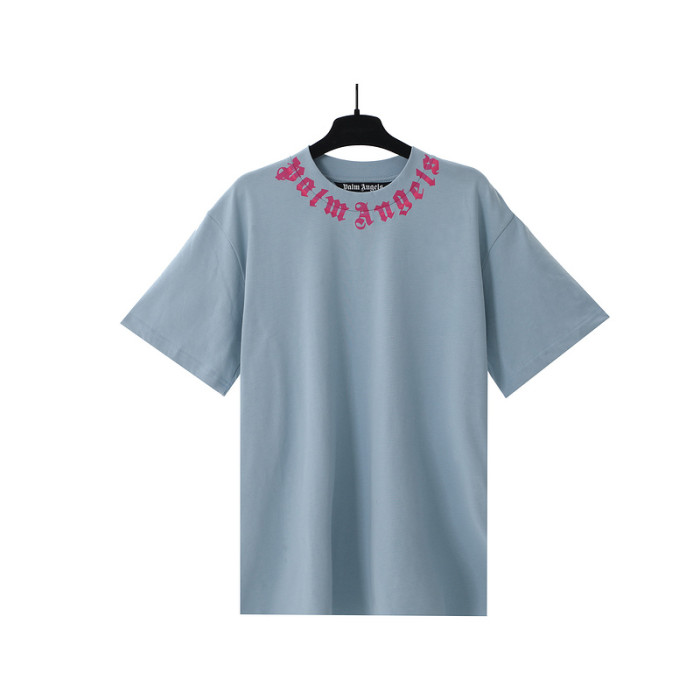 Palm angels Basic Neckline Letter Wrap Solid tee 3 colors