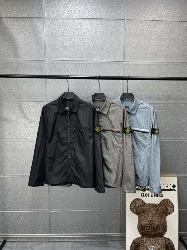 Metallic Nylon Long Sleeve Zipper Jacket 3 colors