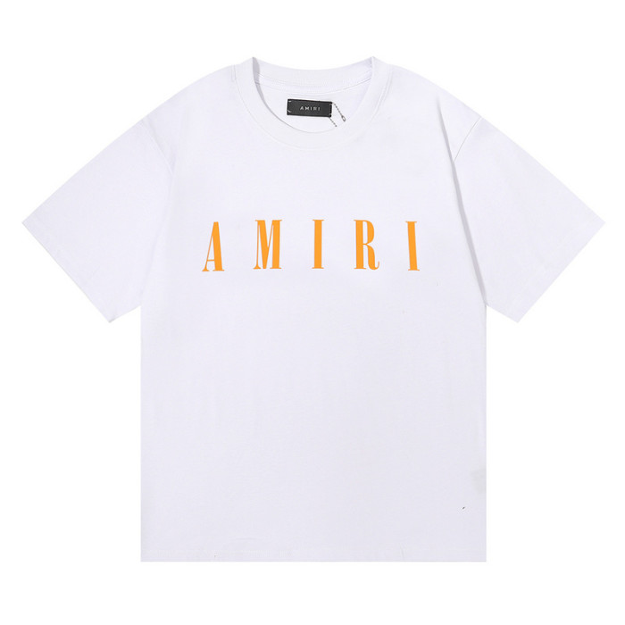 Amiri Simple style monogrammed logo print Tee 6 colors