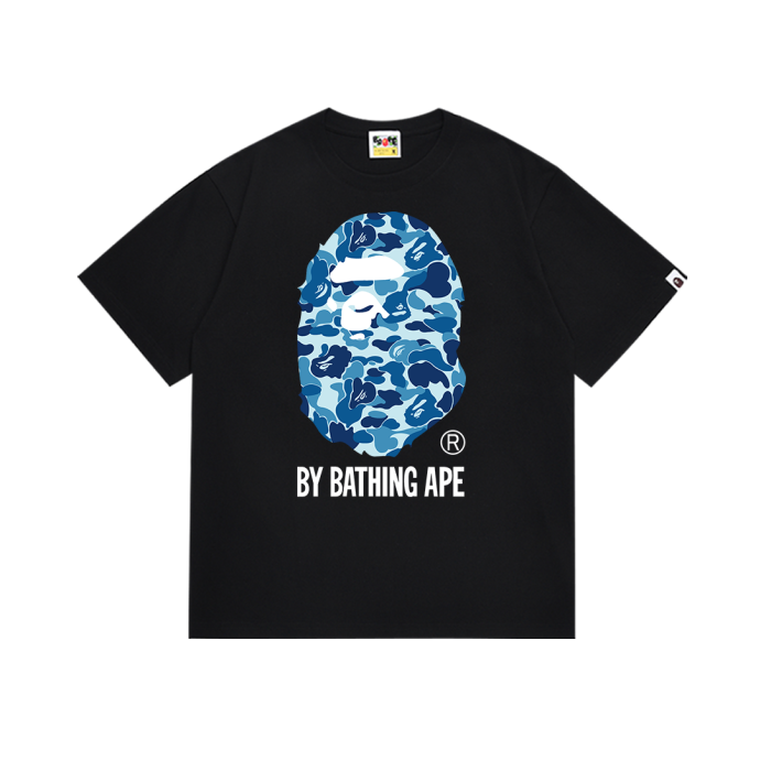 A Bathing Ape Classic ABC Camouflage Ape Big Head Letter Print Tee 6 colors
