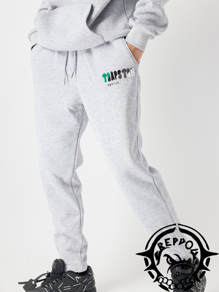 Trapstar Sale Now! Green and Black Gradient Letter Towel Embroidered Sweatpants