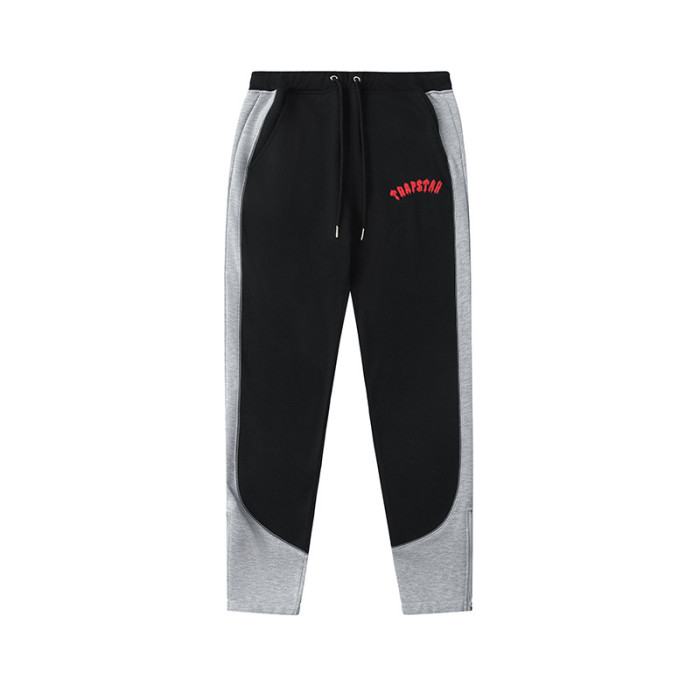 Trapstar Sale Now! Monogrammed Embroidered Colorblocked Sweatshirt and Sweatpants Set
