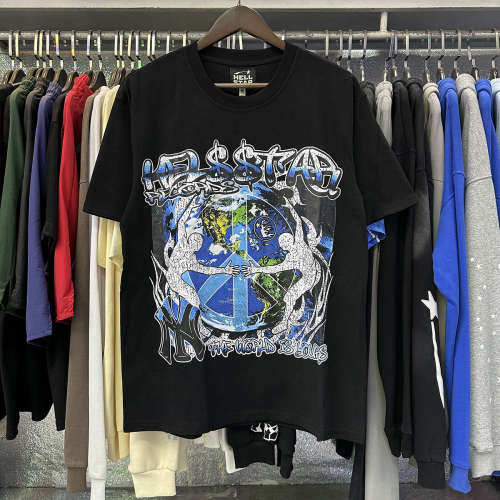 Hellstar Studio Creative Letter Embrace the Earth Print Tee
