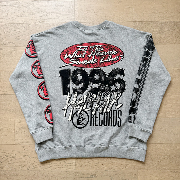 Hellstar Studio Screaming Boys Arm Logo Print Crew Neck Sweatshirt 2 colors