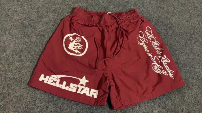 Hellstar Studio Pentagram letter logo print shorts 3 colors