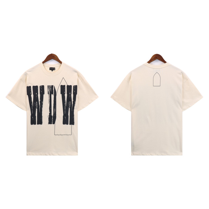 Who Decides War WDW Letter Logo Round Neck tee