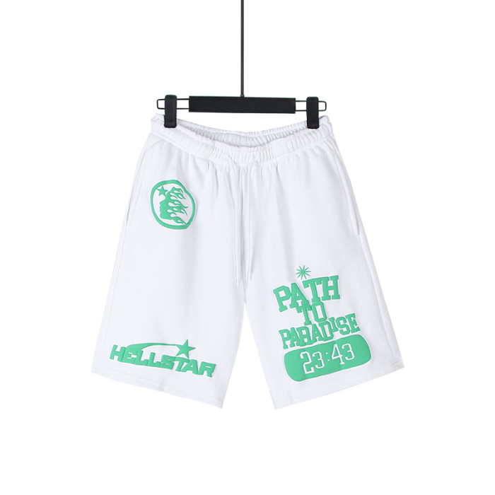 Hellstar Studio Time Foam Letter Logo Print Shorts 2 colors