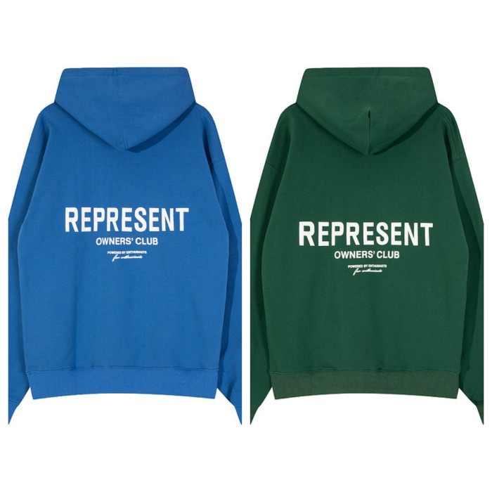 Represent Bold white letter-printed hoodie 6 colors