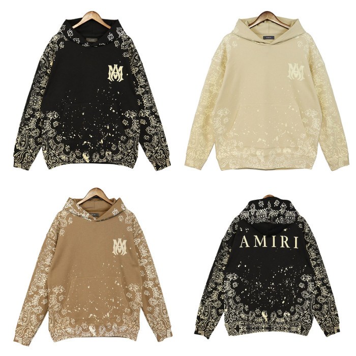 Amiri Cashew Dark Print Hoodie 3 colors