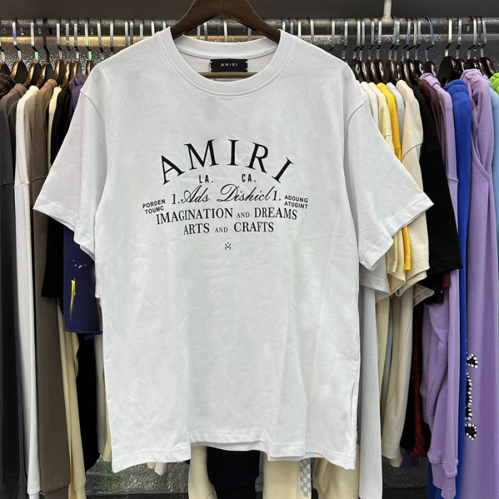 Amiri Chest monogrammed round neck Tee 2 colors