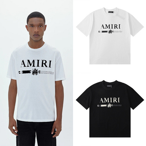Amiri Bokeh Alphabet Print tee 2 colors