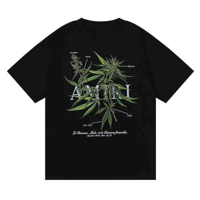 Green Leaf Print tee 2 colors
