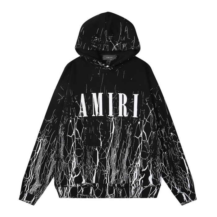 Amiri Dry Cracked Print Hooded Sweatshirt