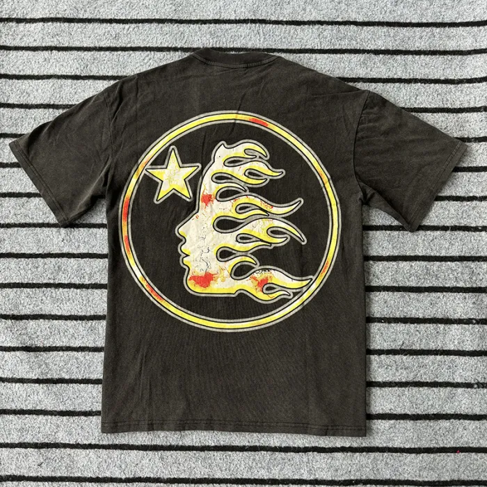 The Worm Rodman Dazzle Logo Print Washed Tee
