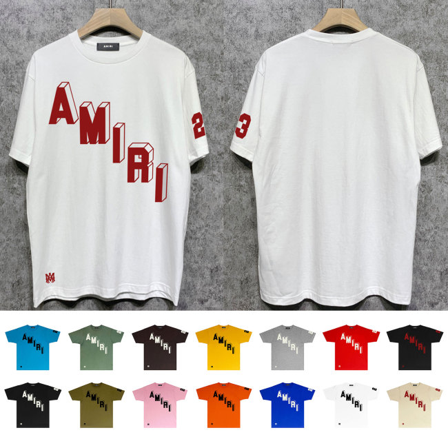 Amiri Square Scarf Cashew Flower Print tee 26 colors