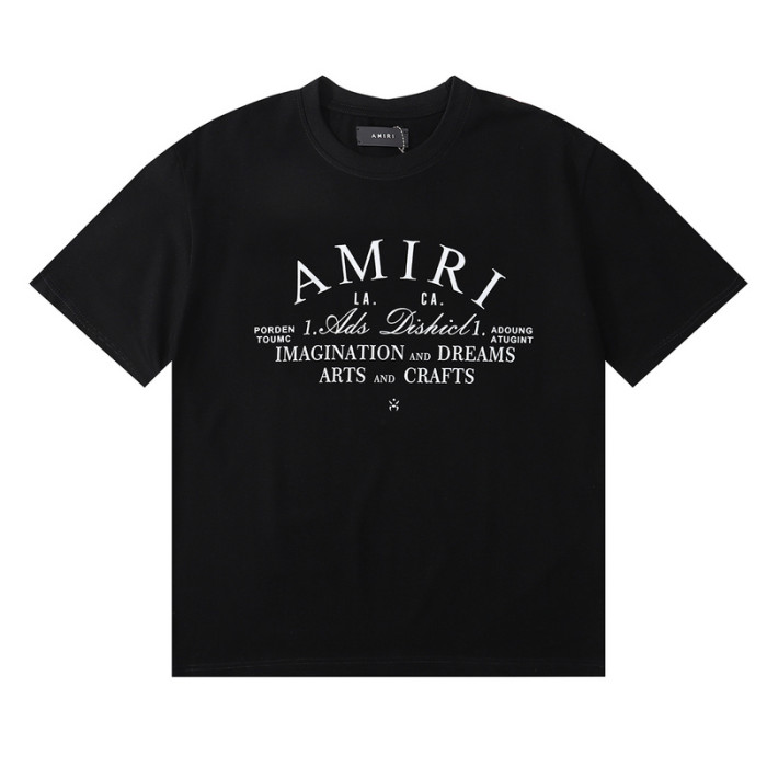 Amiri Chest monogrammed round neck Tee 2 colors