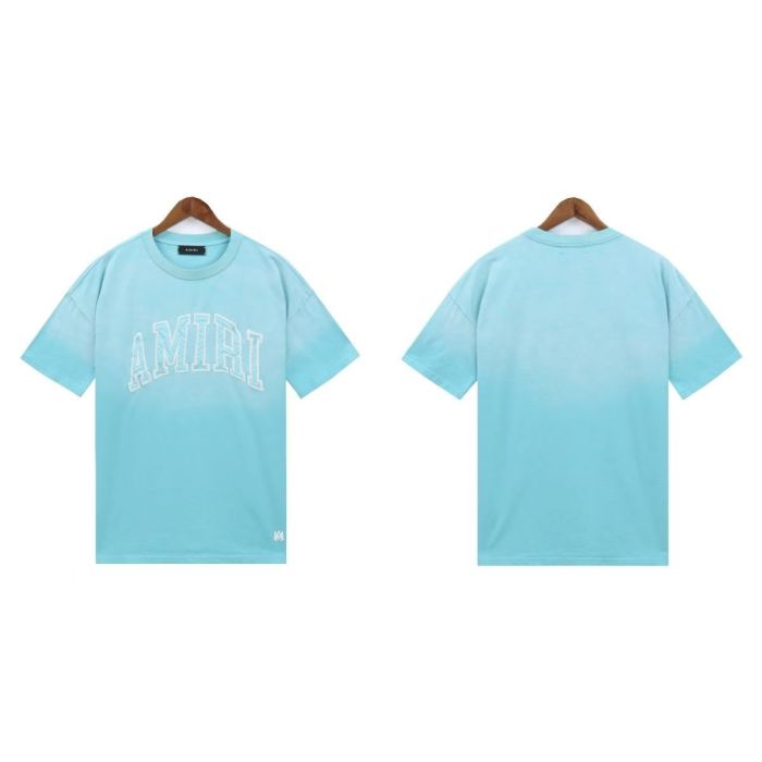 Amiri Patch embroidered logo washed version tee 4 colors