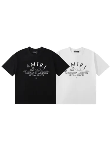 Chest monogrammed round neck Tee 2 colors
