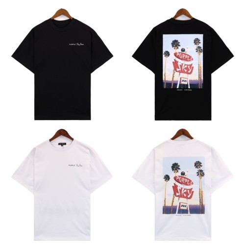 Purple Brand Co-branded Letter Coconut Photo Frame tee 2 colors