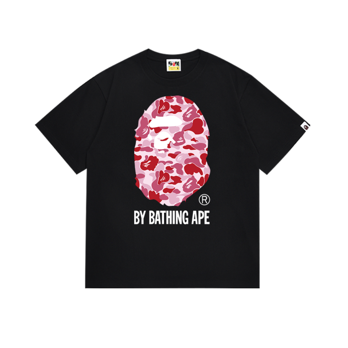 A Bathing Ape Classic ABC Camouflage Ape Big Head Letter Print Tee 6 colors